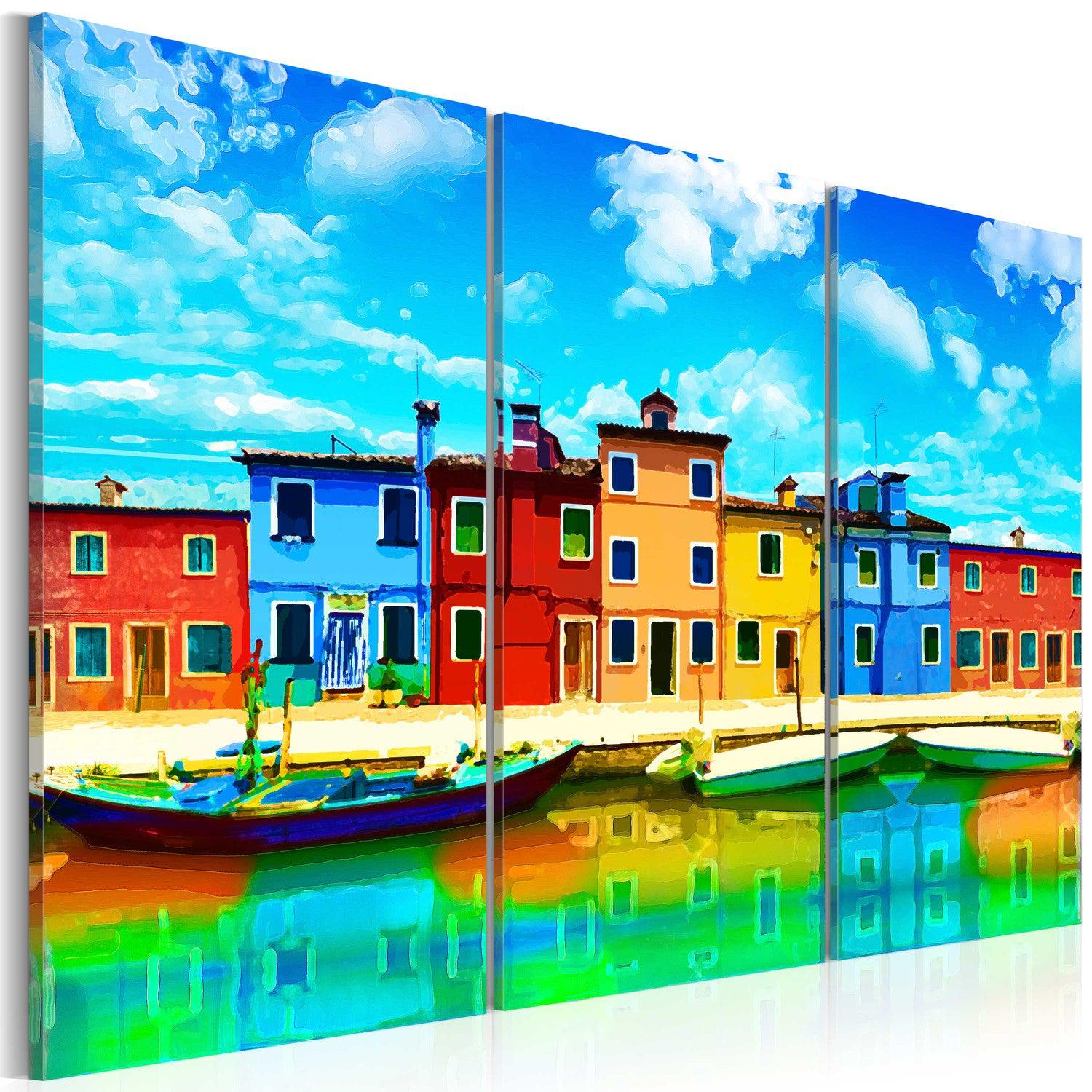 Canvas Tavla - Sunny morning in Venice-Tavla Canvas-Artgeist-60x40-peaceofhome.se