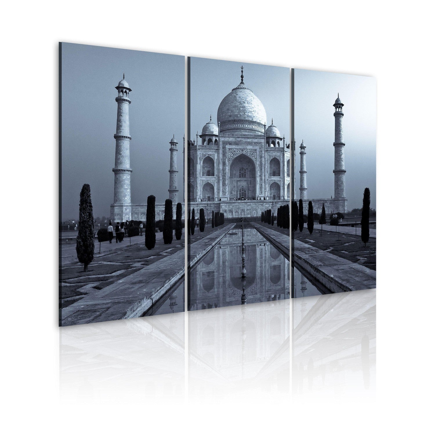 Canvas Tavla - Taj Mahaj by night, India-Tavla Canvas-Artgeist-60x40-peaceofhome.se