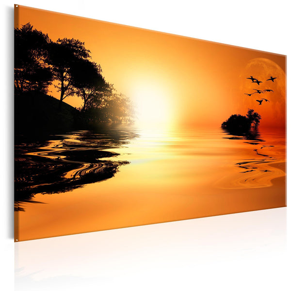 Canvas Tavla - The Island of the Setting Sun-Tavla Canvas-Artgeist-90x60-peaceofhome.se