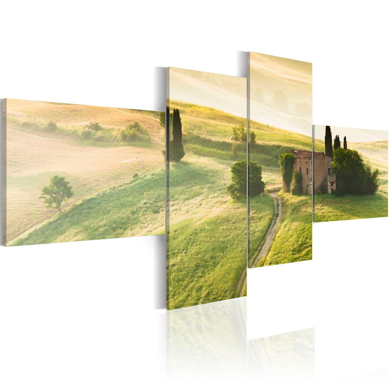 Canvas Tavla - The tranquillity of Tuscany-Tavla Canvas-Artgeist-100x45-peaceofhome.se