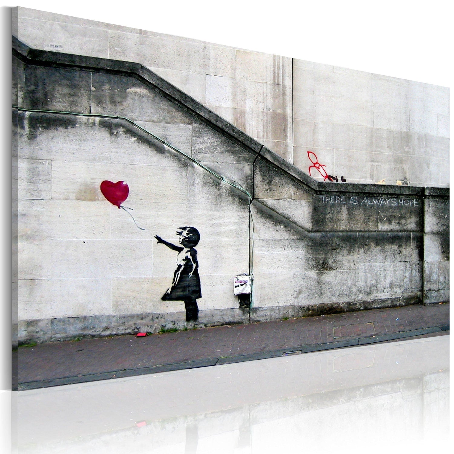 Canvas Tavla - There is always hope (Banksy)-Tavla Canvas-Artgeist-60x40-peaceofhome.se