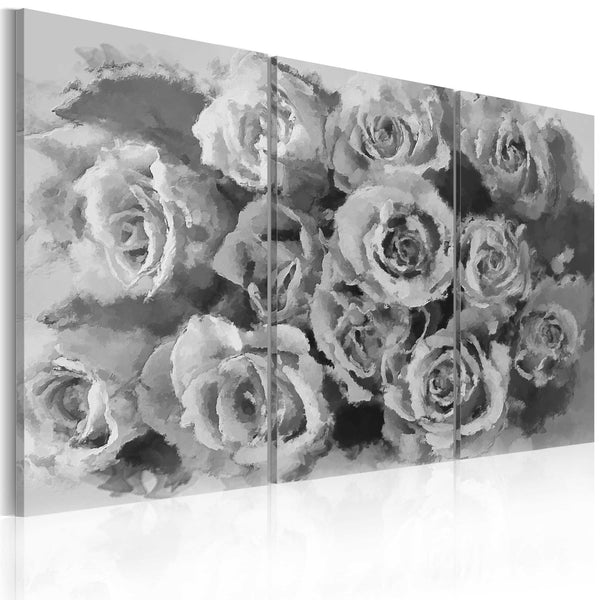 Canvas Tavla - Tolv roses - triptych-Tavla Canvas-Artgeist-60x40-peaceofhome.se