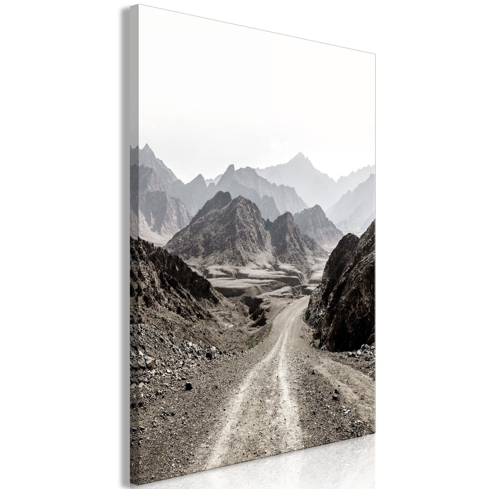 Canvas Tavla - Trail Through the Mountains Vertical-Tavla Canvas-Artgeist-40x60-peaceofhome.se