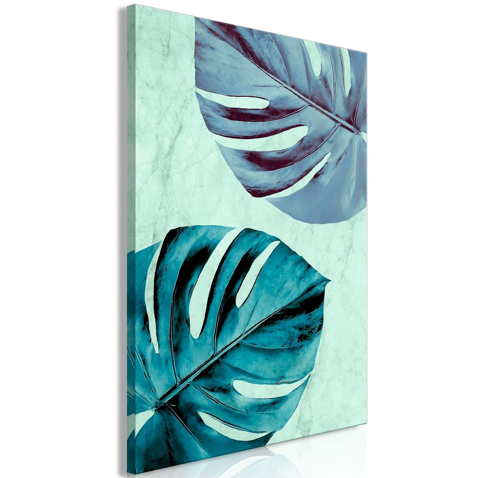 Canvas Tavla - Tropical Turquoise Vertical-Tavla Canvas-Artgeist-40x60-peaceofhome.se
