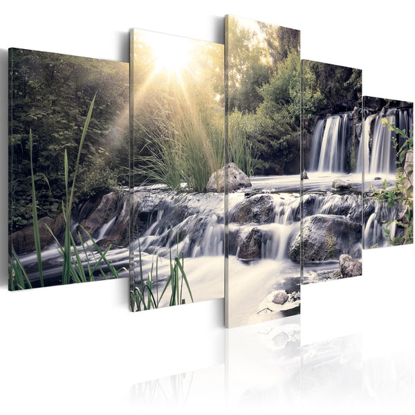 Canvas Tavla - Waterfall of Dreams-Tavla Canvas-Artgeist-100x50-peaceofhome.se