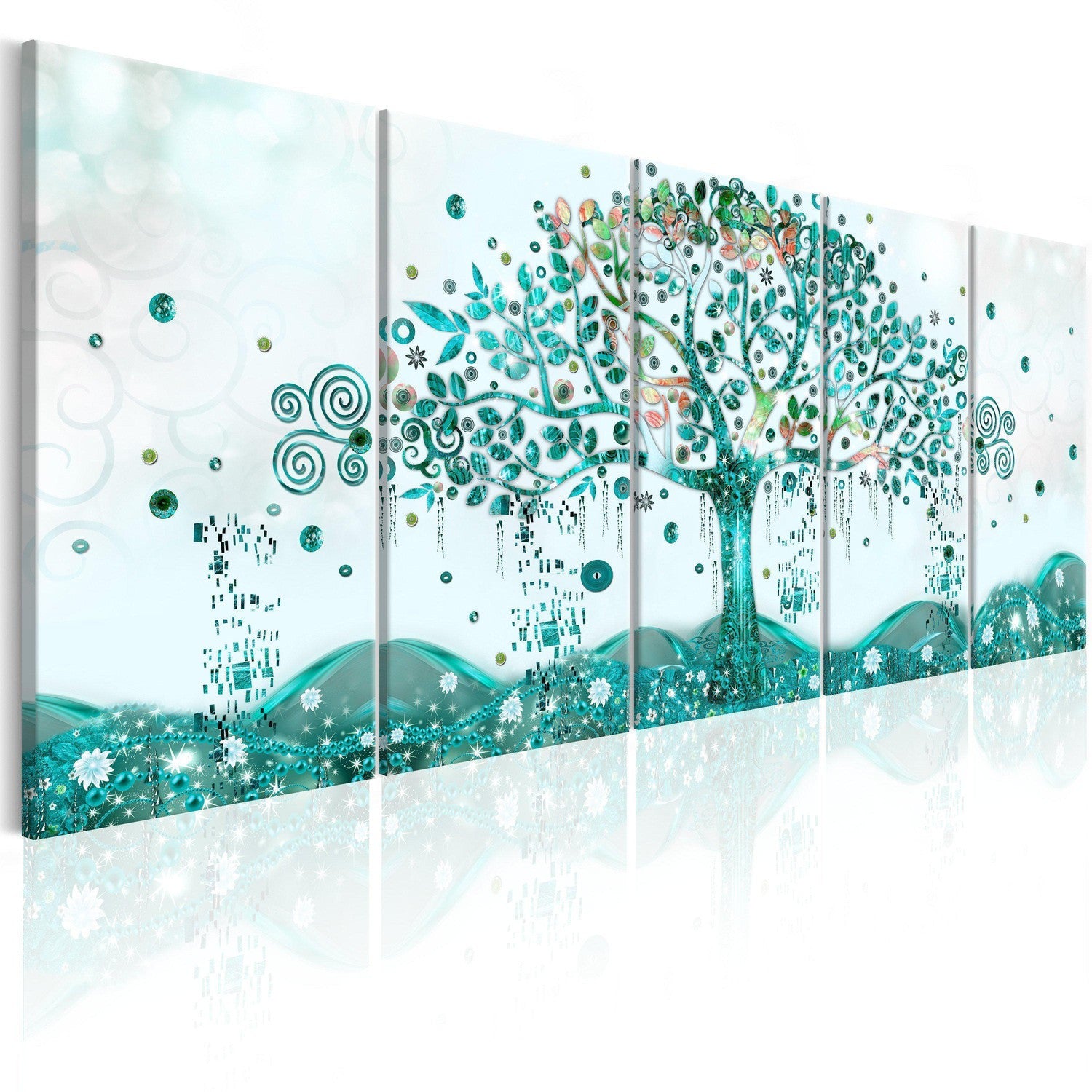 Canvas Tavla - Waving Tree-Tavla Canvas-Artgeist-200x80-peaceofhome.se