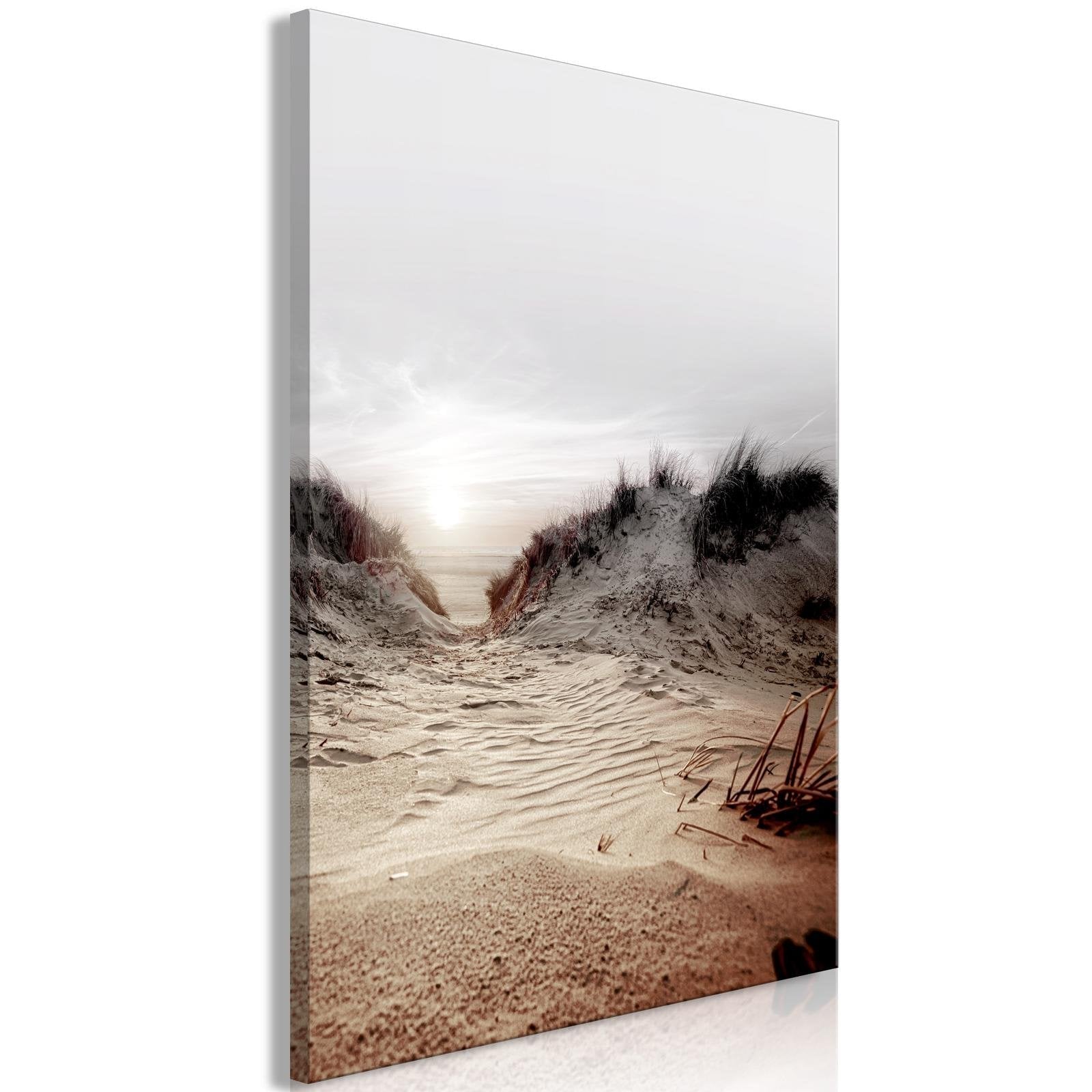 Canvas Tavla - Way Through the Dunes Vertical-Tavla Canvas-Artgeist-40x60-peaceofhome.se