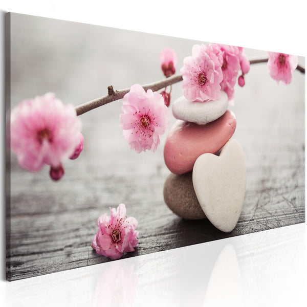 Canvas Tavla - Zen: Cherry Blossoms IV-Tavla Canvas-Artgeist-90x60-peaceofhome.se