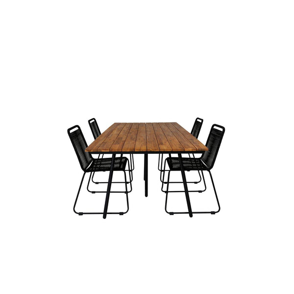 Chan Rektangulär Matgrupp-Table Set-Venture Home-peaceofhome.se