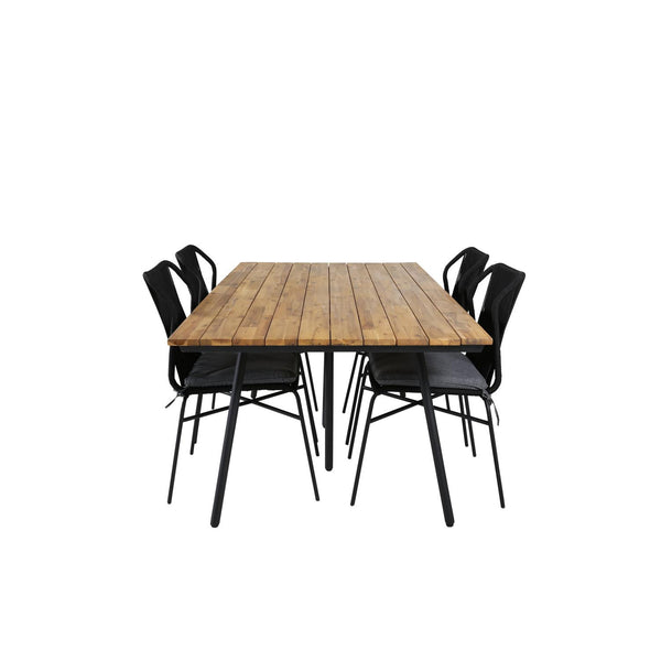 Chan Rektangulär Matgrupp-Table Set-Venture Home-peaceofhome.se