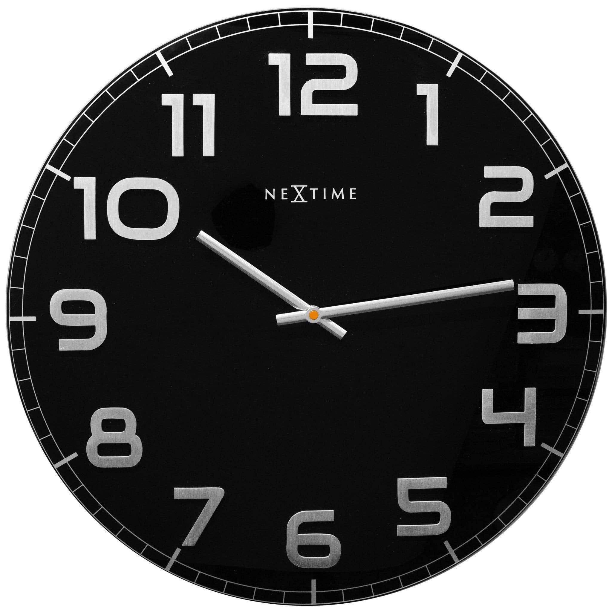 Classy Large väggklocka i glas-Väggklocka-NeXtime-peaceofhome.se