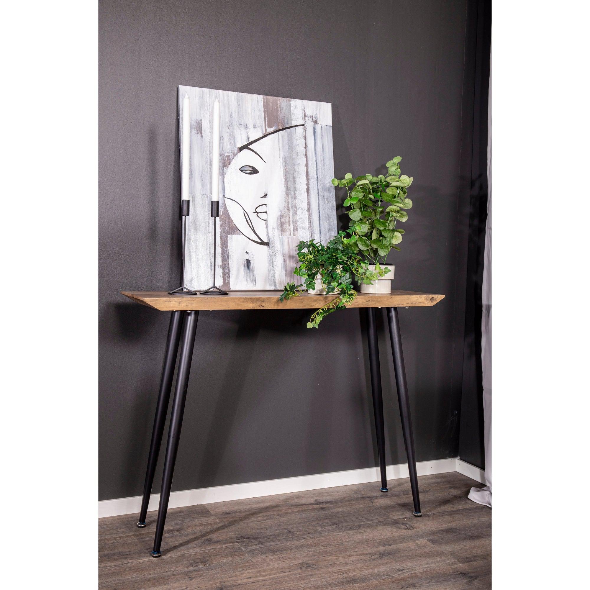 EDGE Sidobord - Natur/Svart-Sidobord-Venture Home-peaceofhome.se