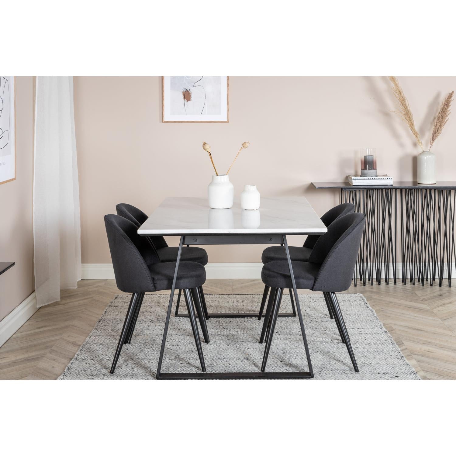 Estelle Rektangulär Matgrupp-GR Dining Set-Venture Home-peaceofhome.se