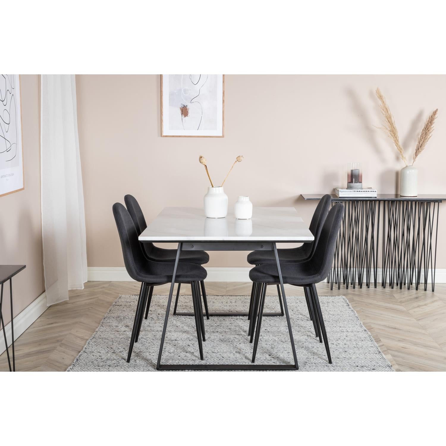 Estelle Rektangulär Matgrupp-GR Dining Set-Venture Home-peaceofhome.se