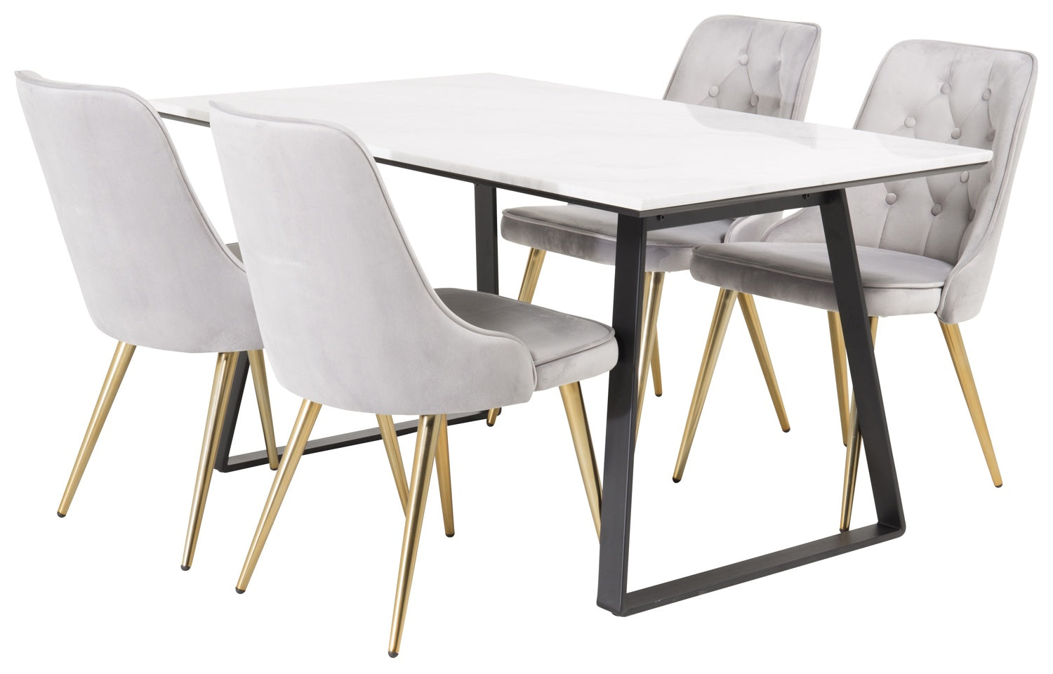 Estelle Rektangulär Matgrupp-GR Dining Set-Venture Home-peaceofhome.se