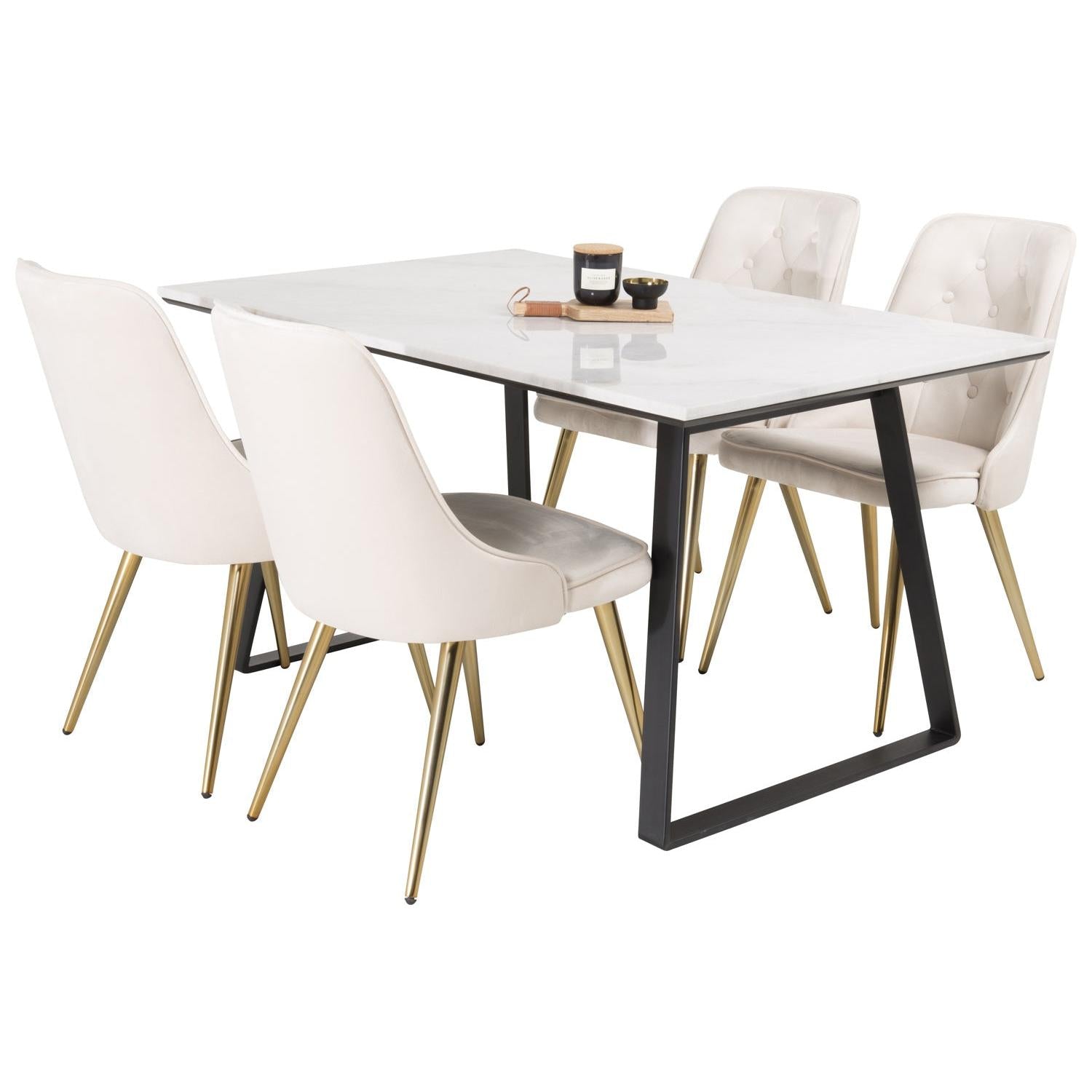 Estelle Rektangulär Matgrupp-GR Dining Set-Venture Home-peaceofhome.se