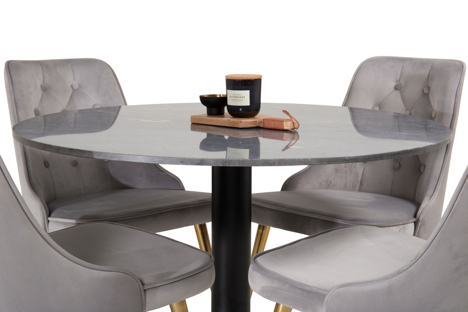 Estelle Rund Matgrupp-GR Dining Set-Venture Home-peaceofhome.se