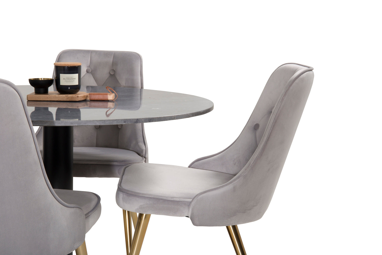 Estelle Rund Matgrupp-GR Dining Set-Venture Home-peaceofhome.se