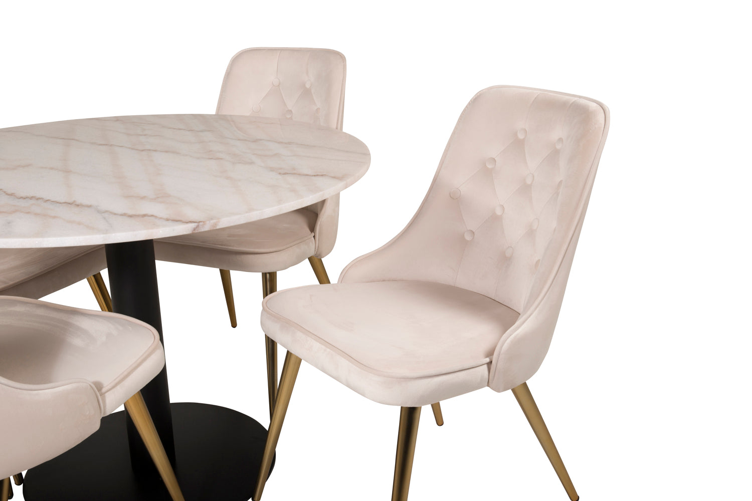 Estelle Rund Matgrupp-GR Dining Set-Venture Home-peaceofhome.se