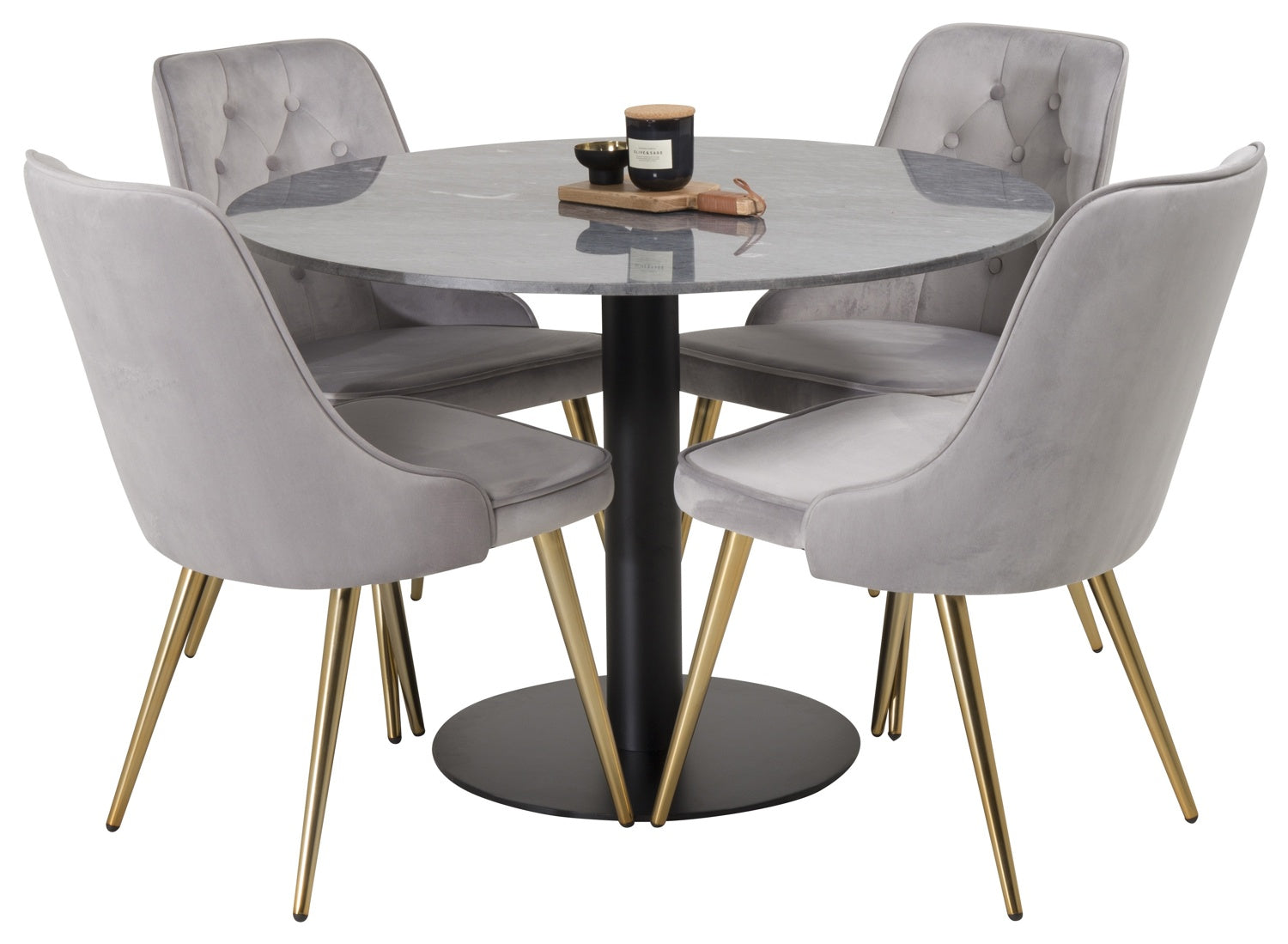 Estelle Rund Matgrupp-GR Dining Set-Venture Home-peaceofhome.se
