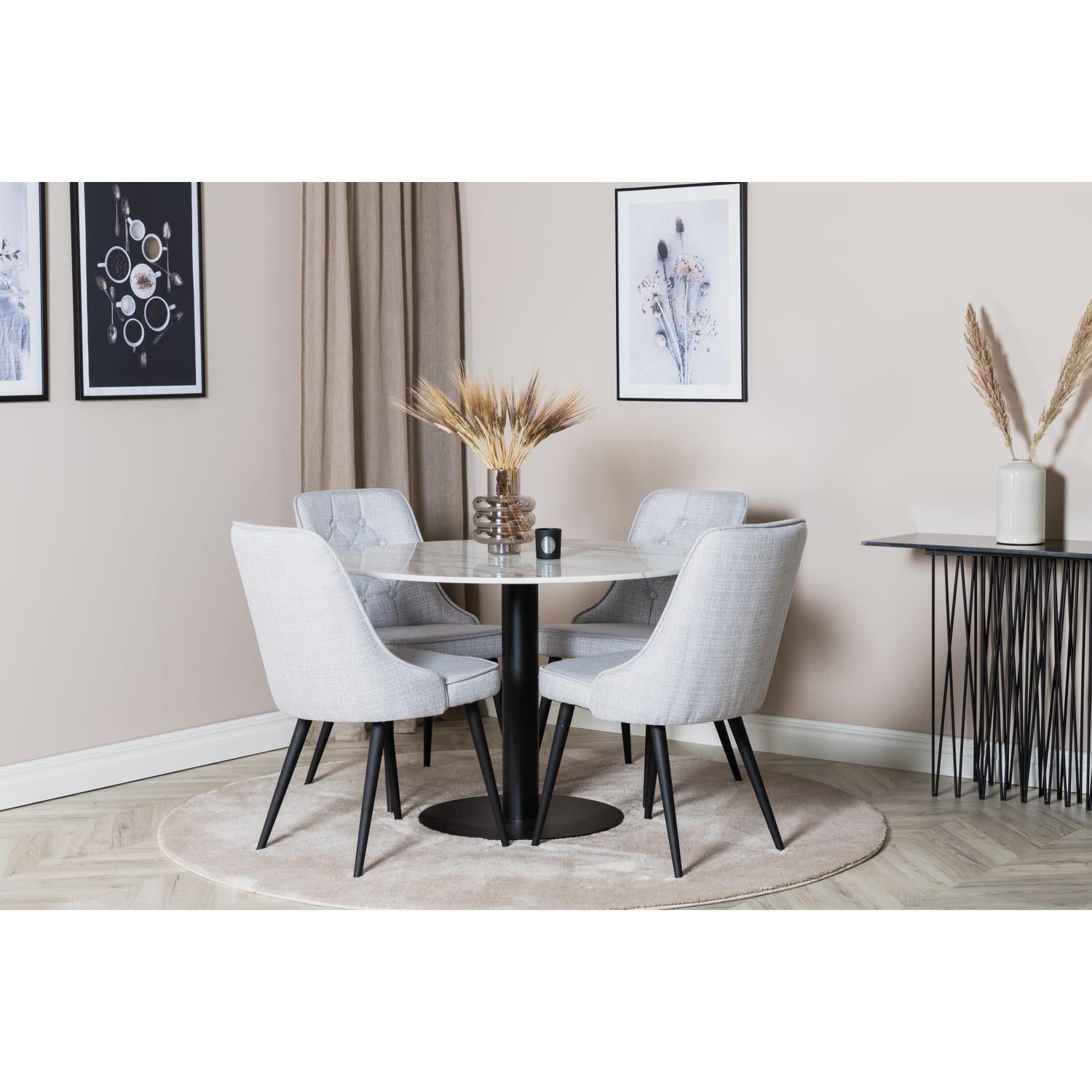 Estelle Rund Matgrupp-GR Dining Set-Venture Home-peaceofhome.se