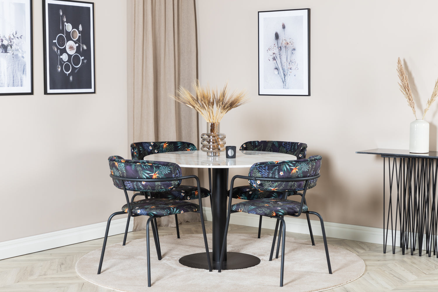 Estelle Rund Matgrupp-GR Dining Set-Venture Home-peaceofhome.se