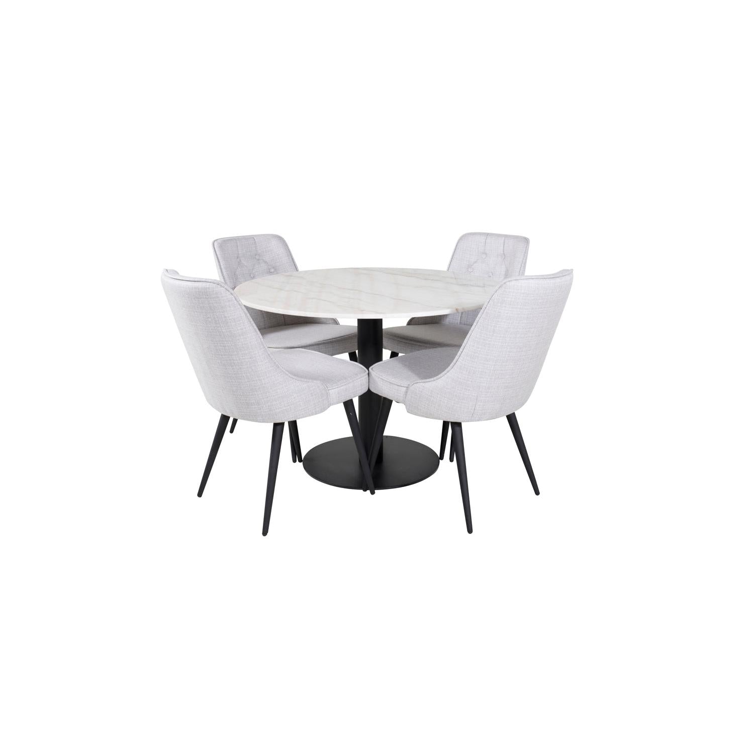 Estelle Rund Matgrupp-GR Dining Set-Venture Home-peaceofhome.se