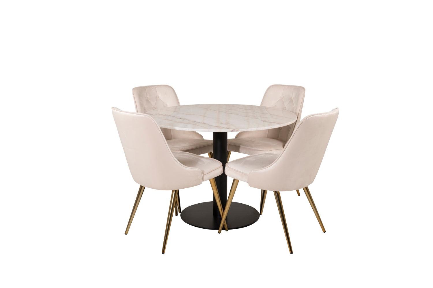 Estelle Rund Matgrupp-GR Dining Set-Venture Home-peaceofhome.se