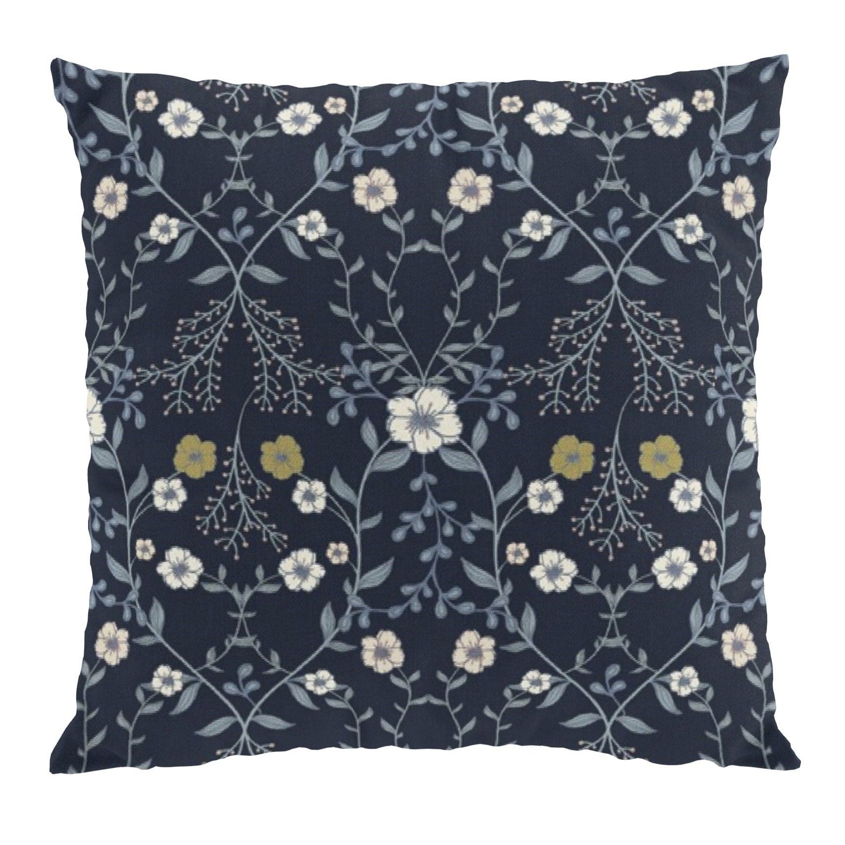 Fanny Kuddfodral 47x47 cm-Kuddfodral-Arvidssons Textil-Mörkblå-peaceofhome.se