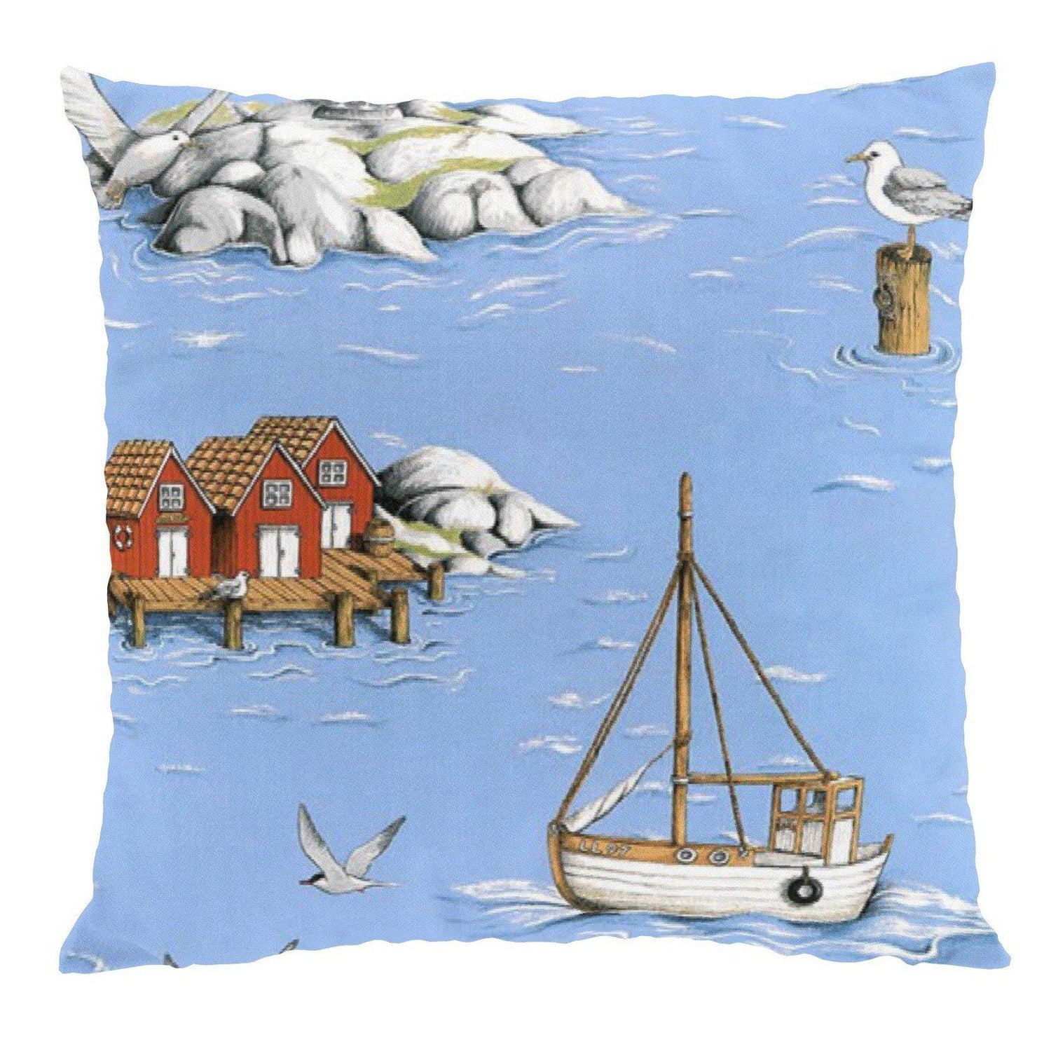 Fiskeskär Kuddfodral 47x47 cm-Kuddfodral-Arvidssons Textil-peaceofhome.se