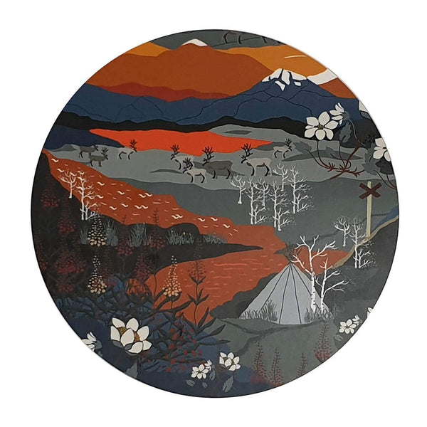 Fjällvandring Grytunderlägg - Orange-Grytunderlägg-Arvidssons Textil-peaceofhome.se