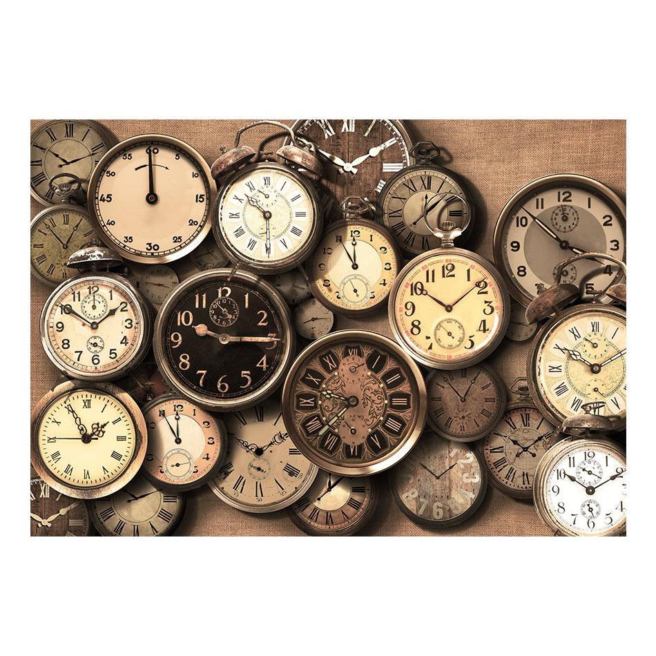 Fototapet - Old Clocks-Fototapet-Artgeist-peaceofhome.se