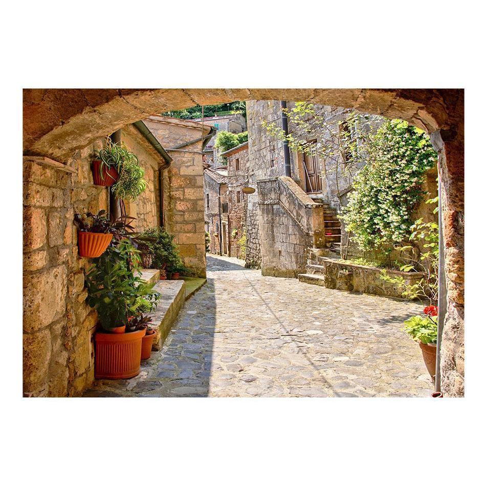 Fototapet - Provincial alley in Tuscany-Fototapet-Artgeist-peaceofhome.se