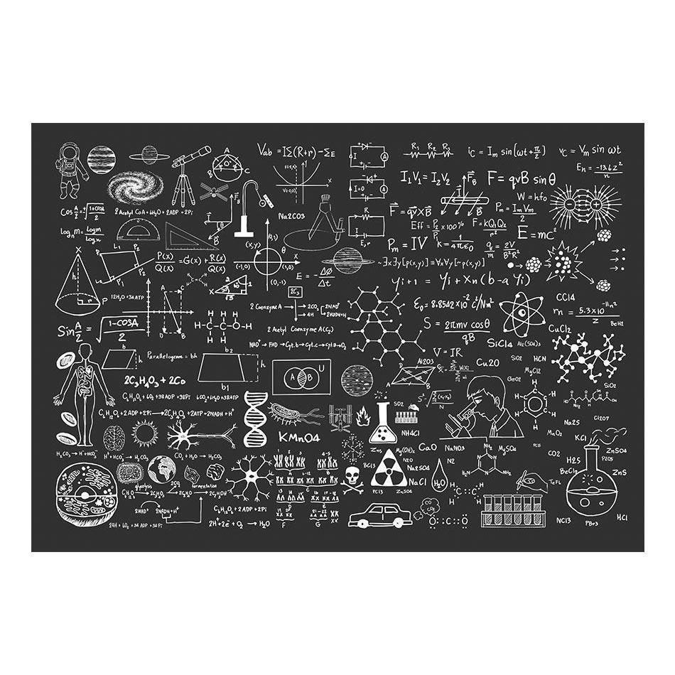 Fototapet - Science on Chalkboard-Fototapet-Artgeist-peaceofhome.se