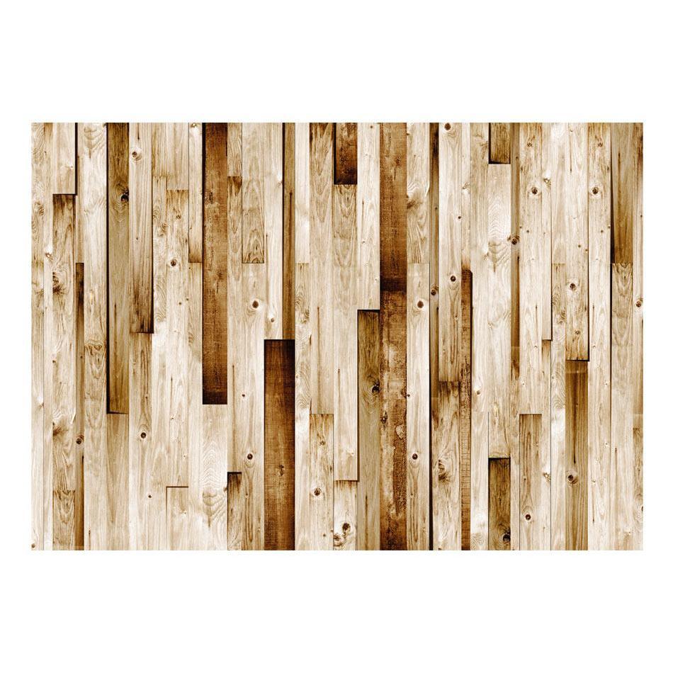 Fototapet - Wooden boards-Fototapet-Artgeist-peaceofhome.se