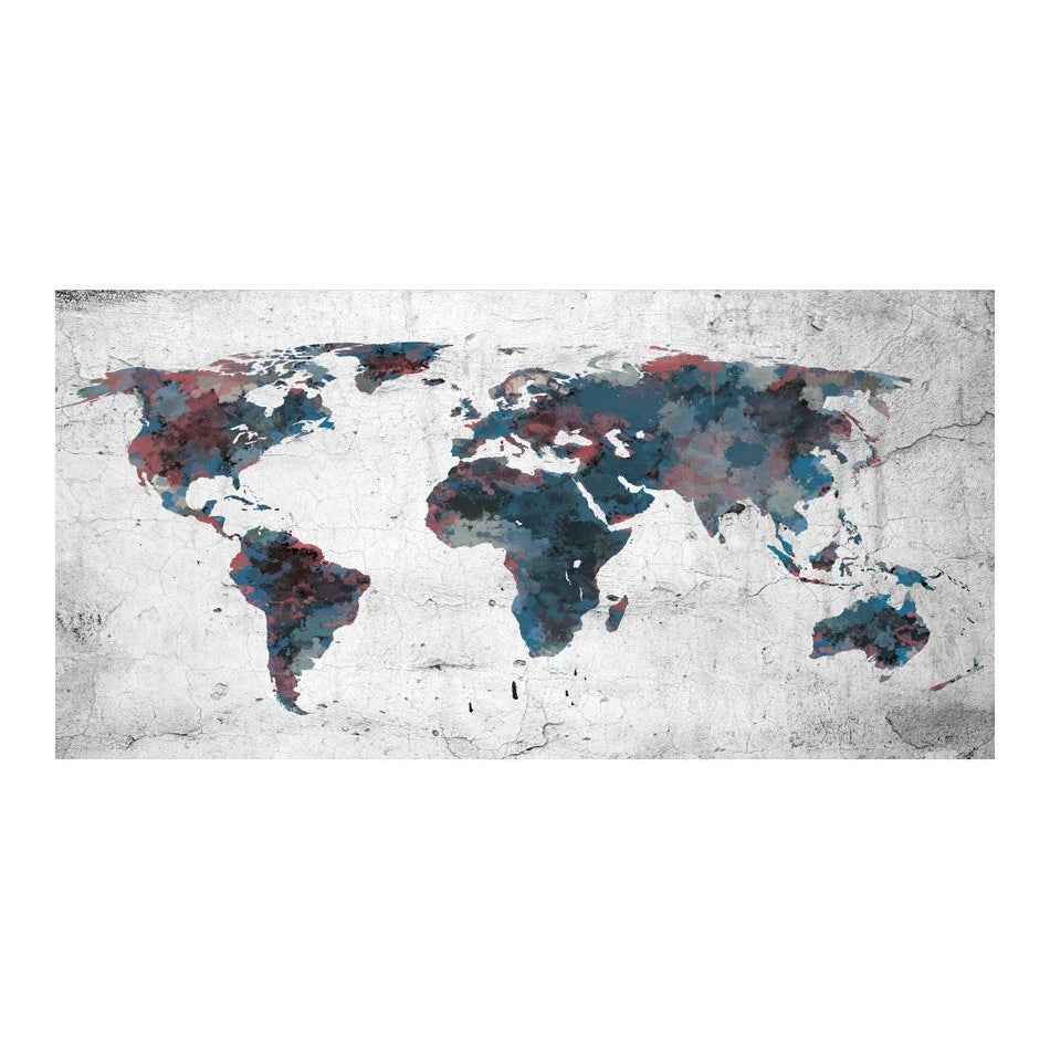 Fototapet XXL - World map on the wall-Fototapet XXL-Artgeist-550x270-peaceofhome.se