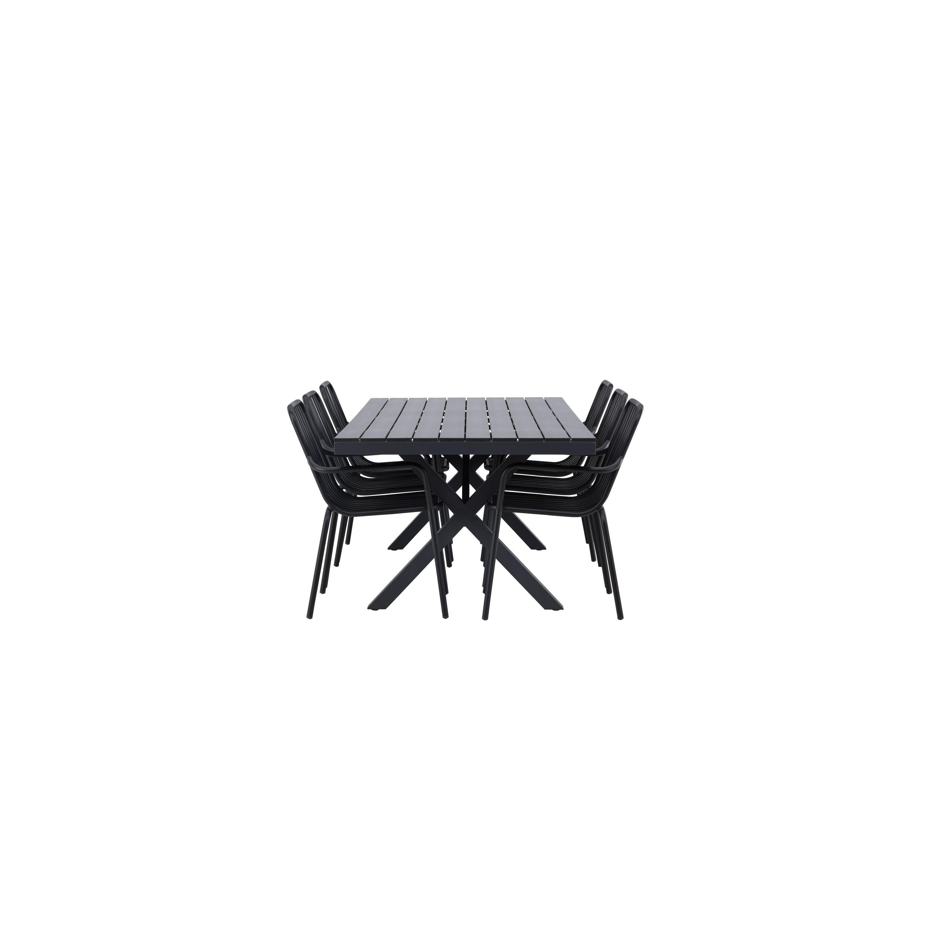 Garcia Rektangulär Matgrupp-Table Set-Venture Home-peaceofhome.se