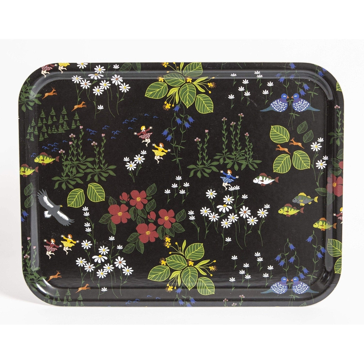 Himlajorden Bricka - Svart-Bricka-Arvidssons Textil-peaceofhome.se