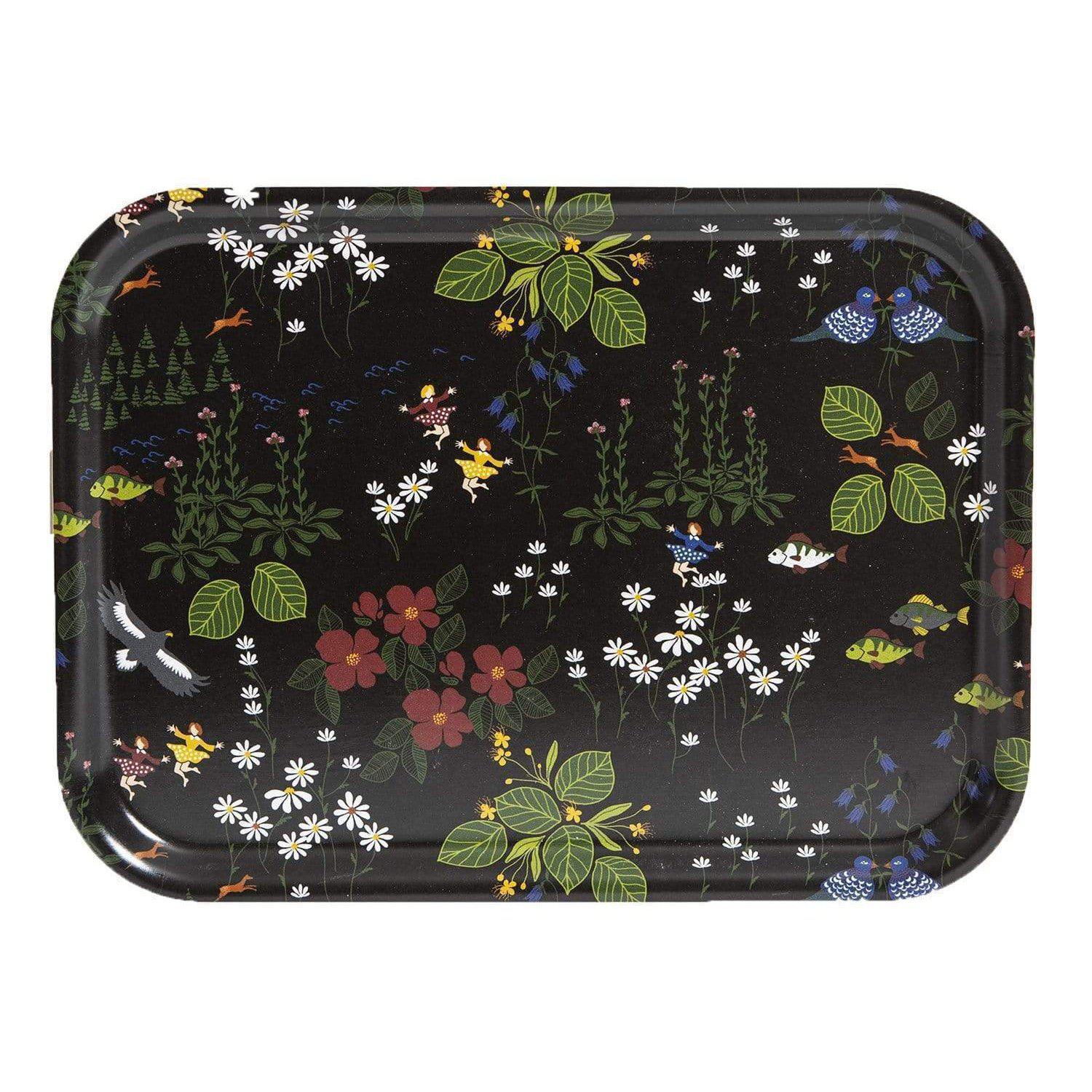 Himlajorden Bricka - Svart-Bricka-Arvidssons Textil-peaceofhome.se