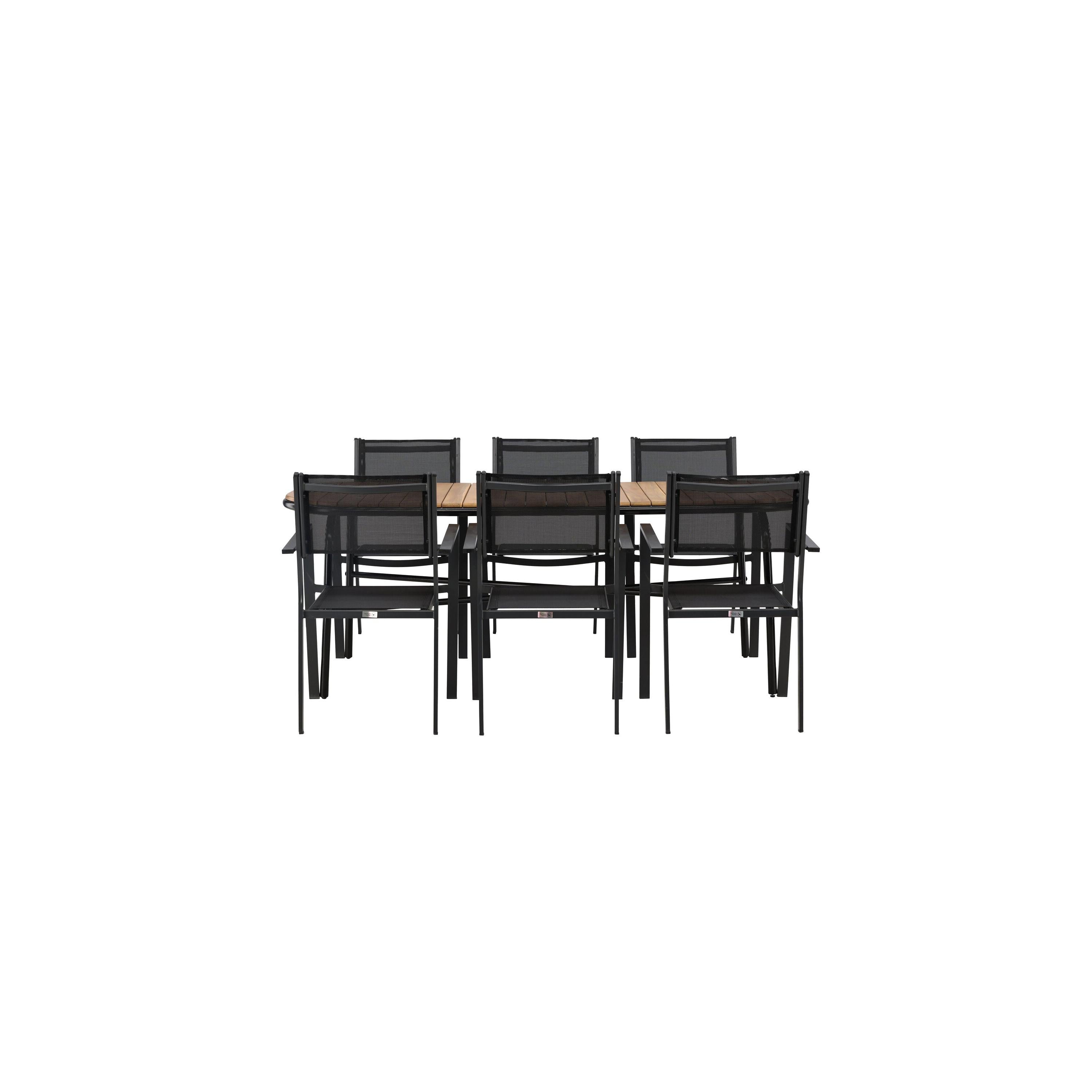 Holmbeck Rektangulär Matgrupp-Table Set-Venture Home-peaceofhome.se