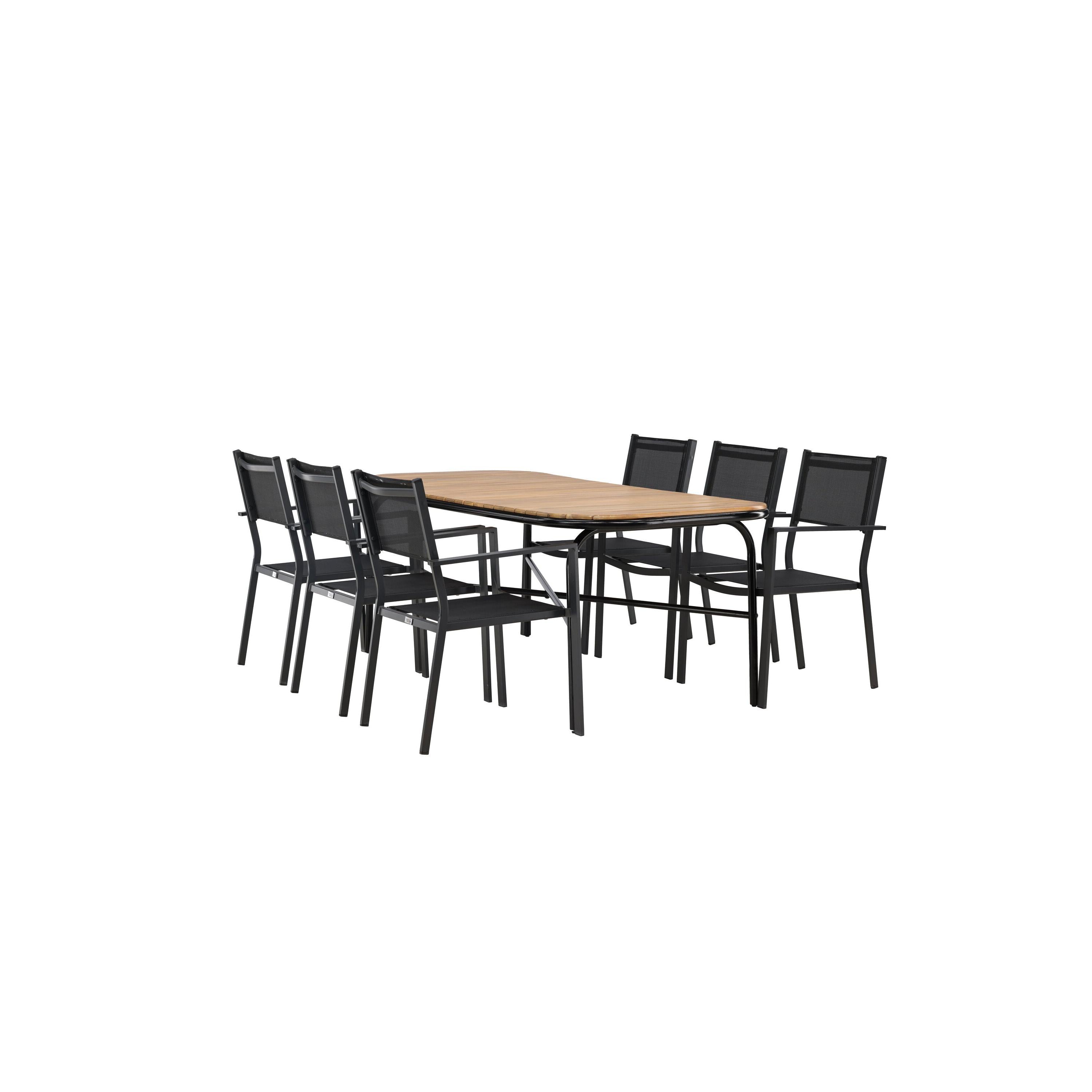 Holmbeck Rektangulär Matgrupp-Table Set-Venture Home-peaceofhome.se