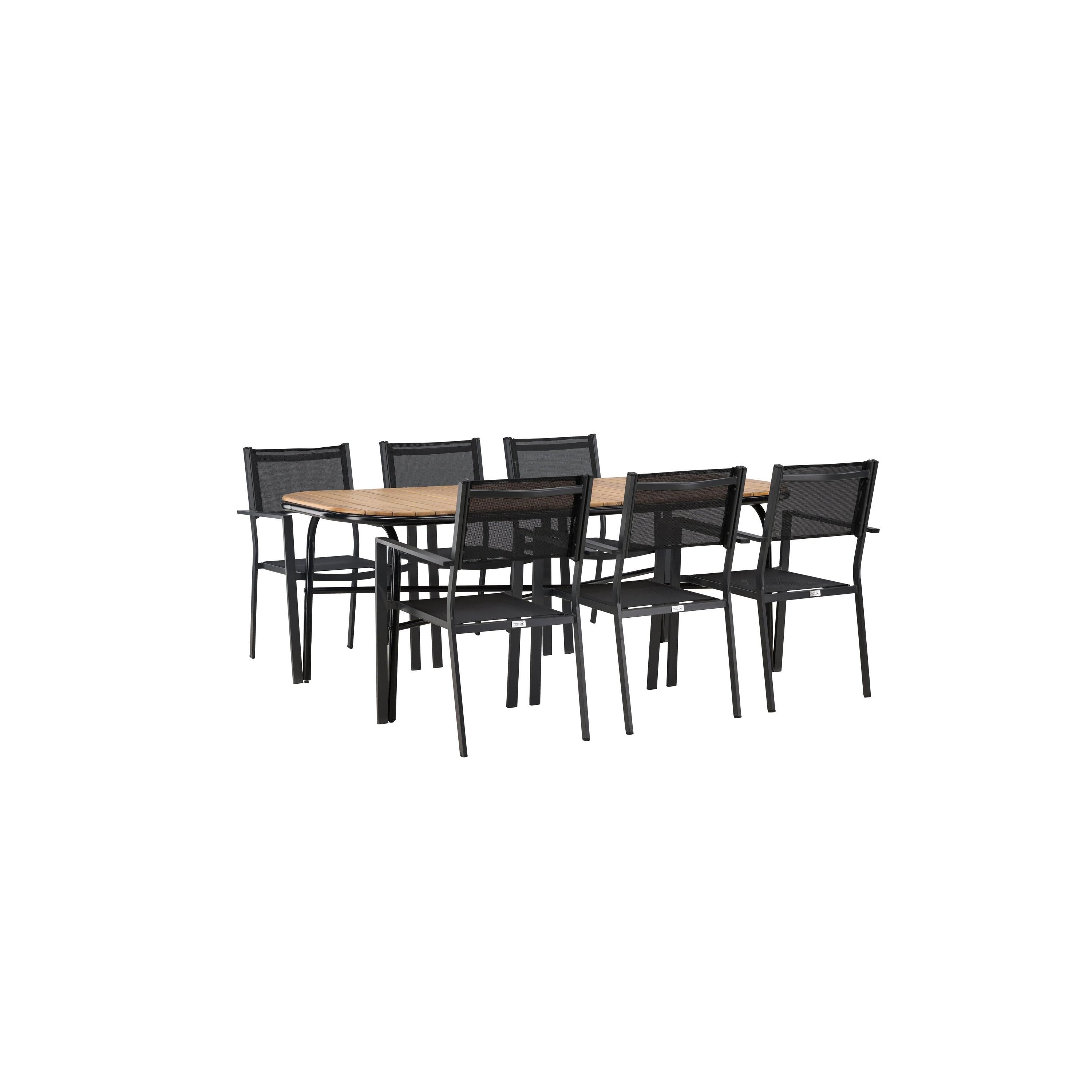 Holmbeck Rektangulär Matgrupp-Table Set-Venture Home-peaceofhome.se