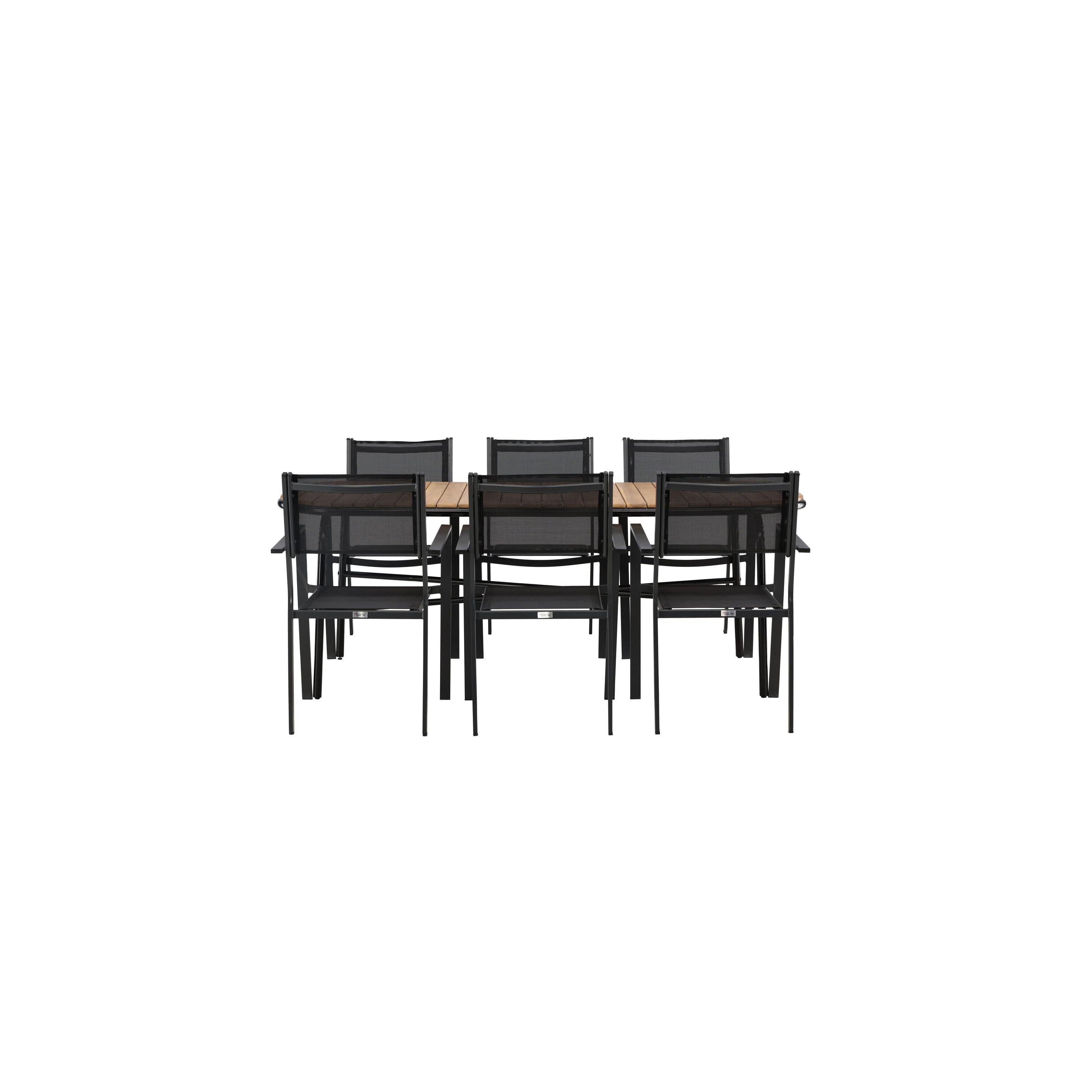 Holmbeck Rektangulär Matgrupp-Table Set-Venture Home-peaceofhome.se