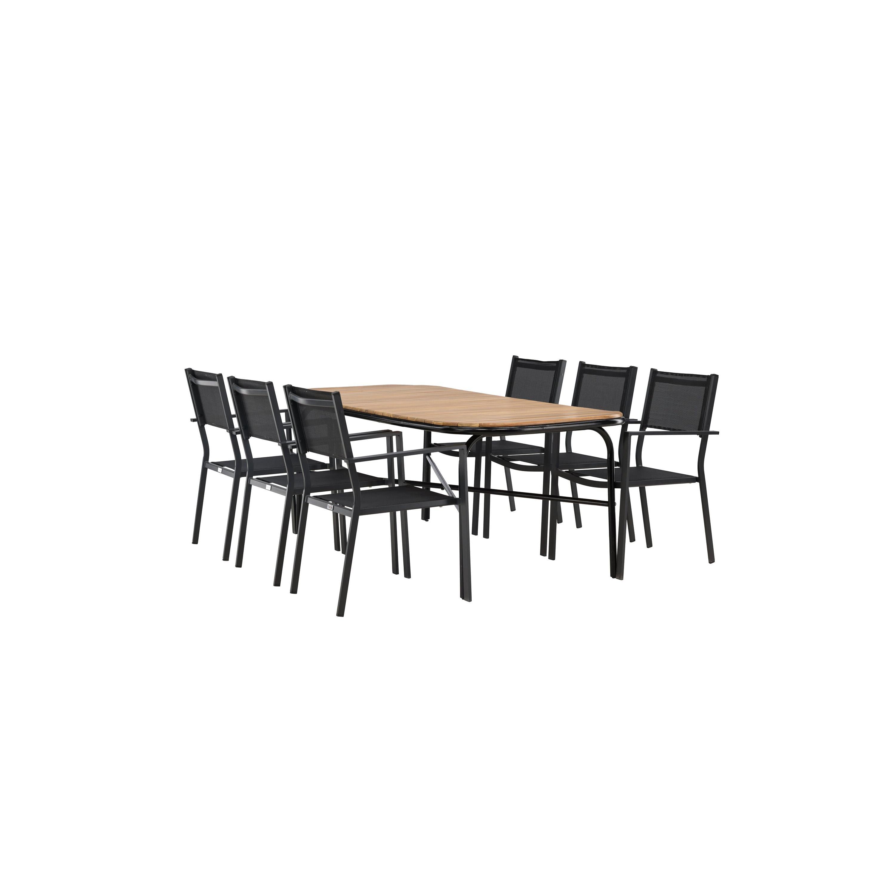 Holmbeck Rektangulär Matgrupp-Table Set-Venture Home-peaceofhome.se