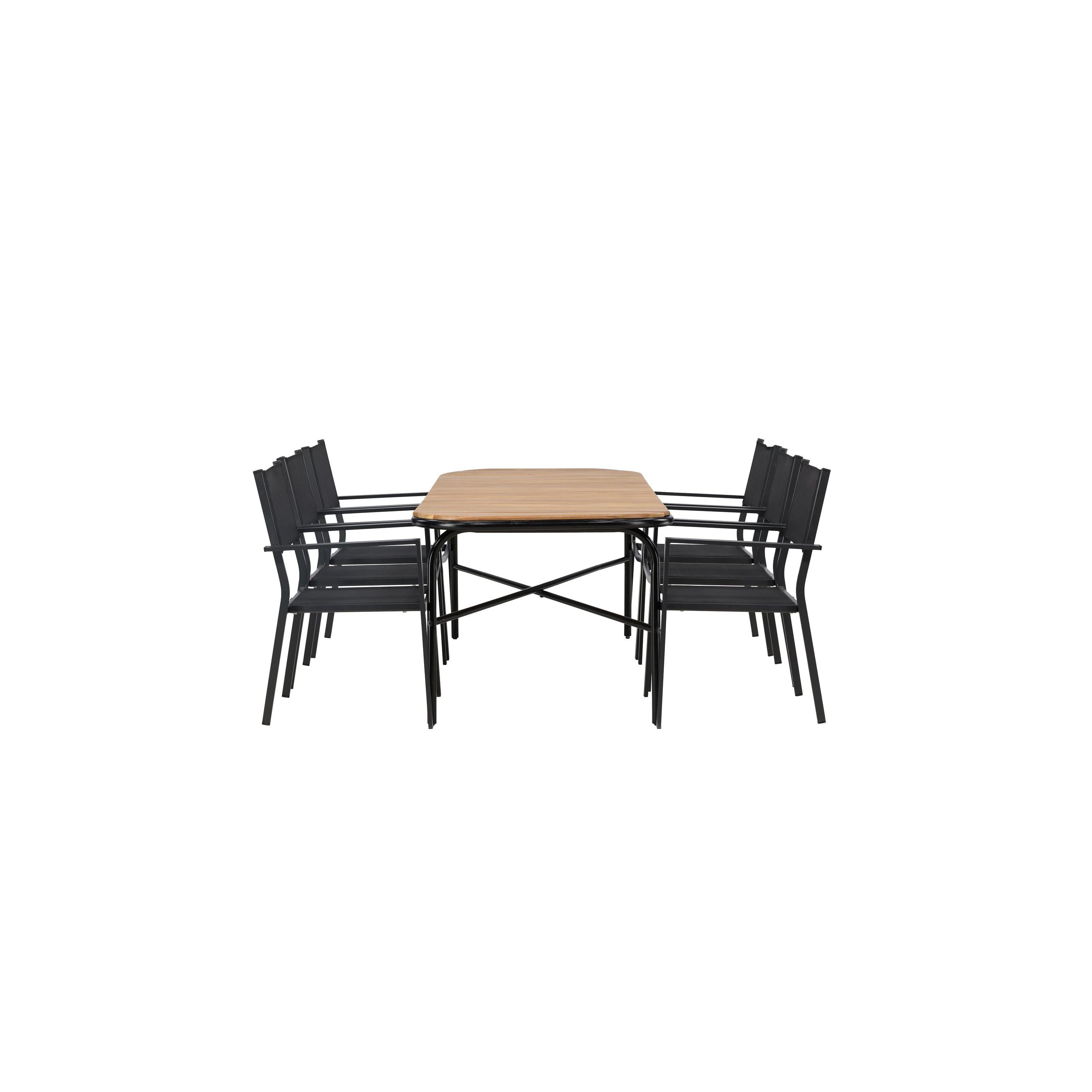 Holmbeck Rektangulär Matgrupp-Table Set-Venture Home-peaceofhome.se
