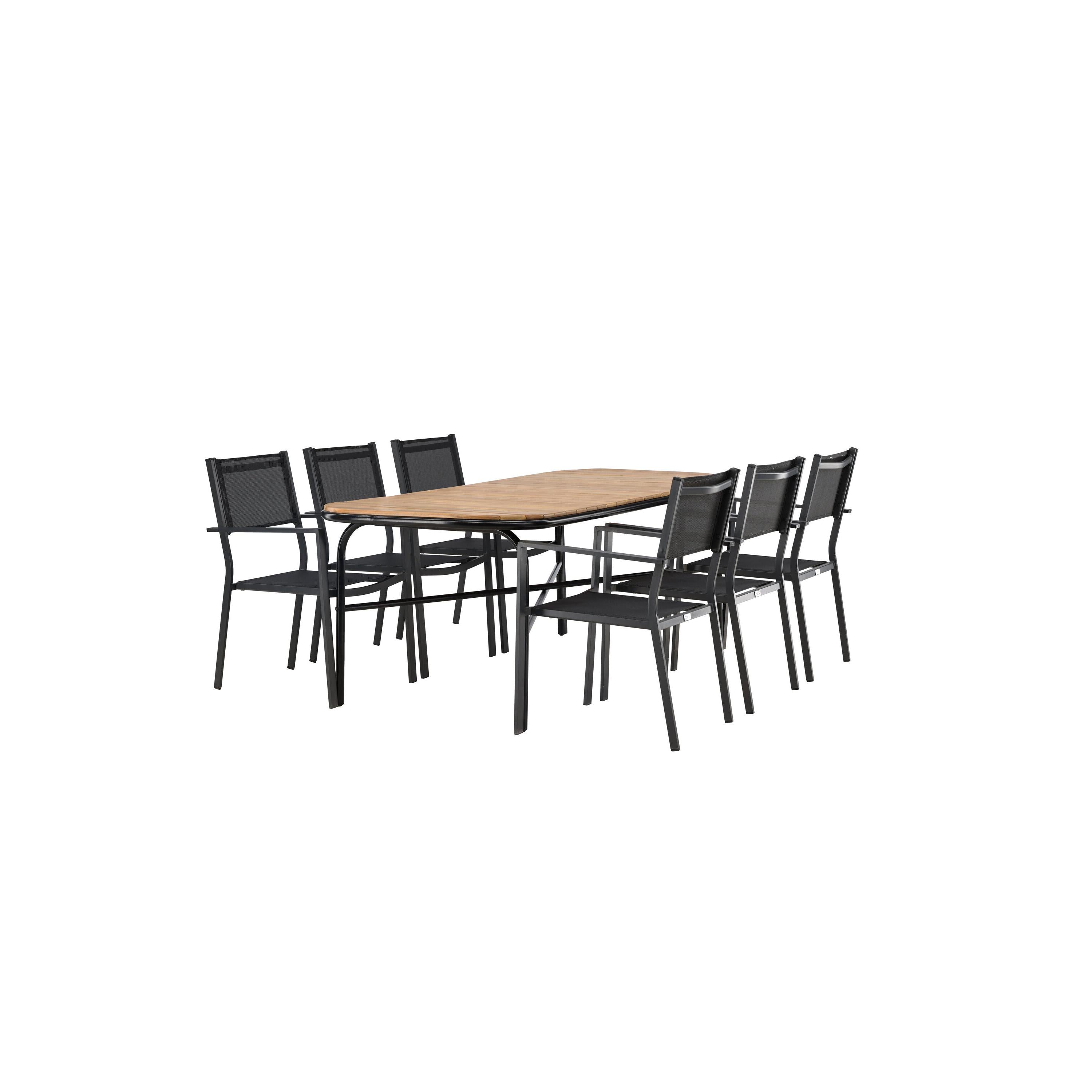 Holmbeck Rektangulär Matgrupp-Table Set-Venture Home-peaceofhome.se