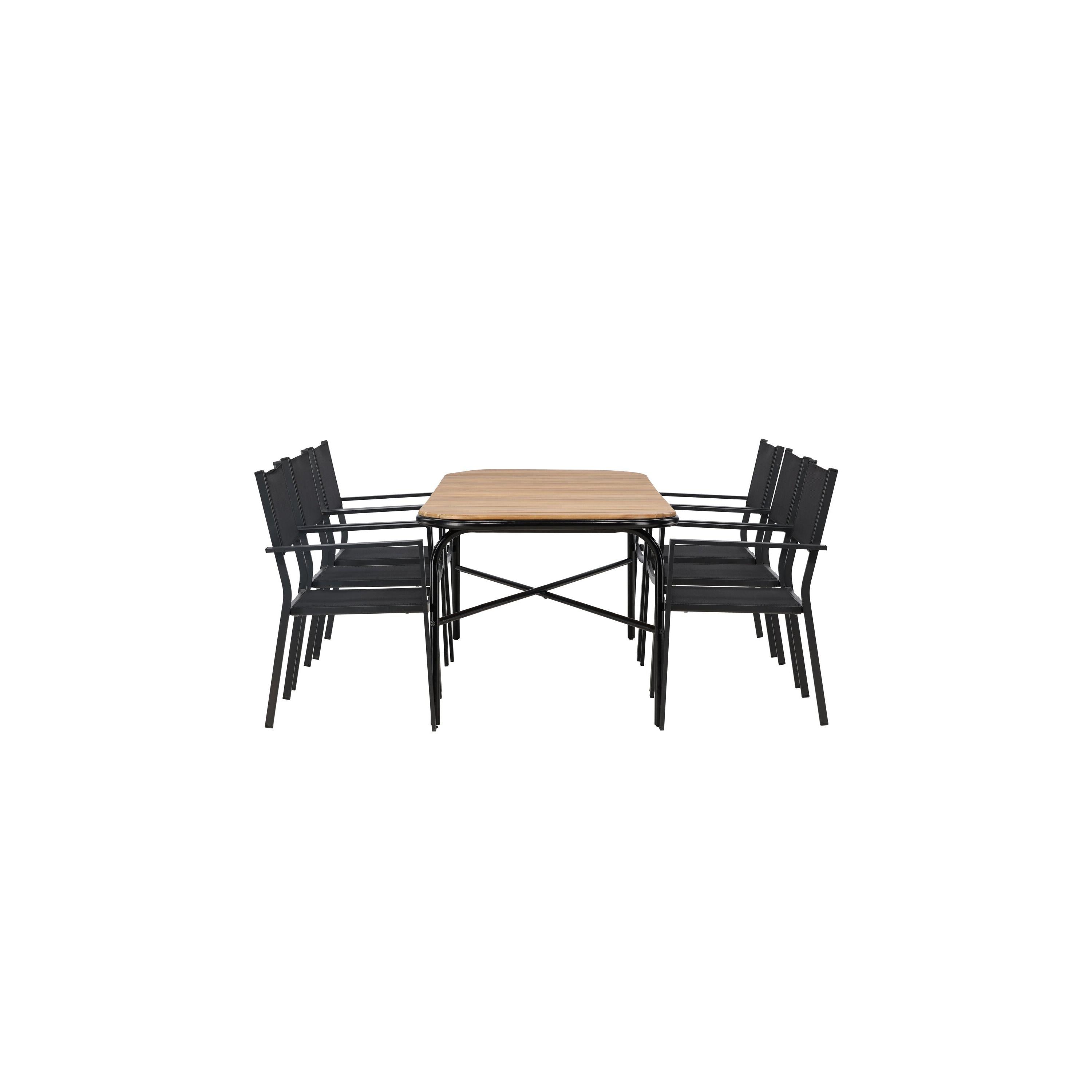 Holmbeck Rektangulär Matgrupp-Table Set-Venture Home-peaceofhome.se