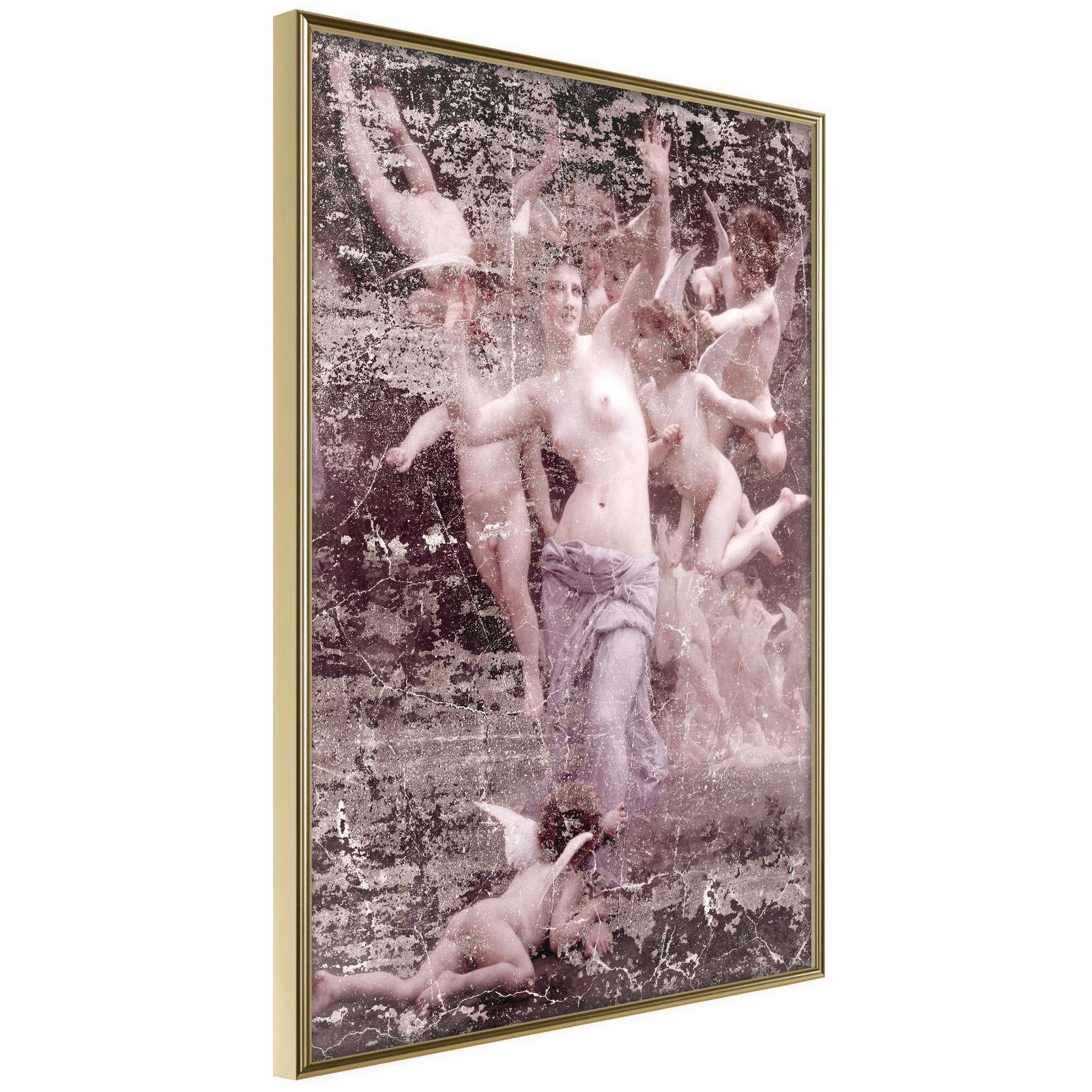 Inramad Poster / Tavla - Angels in Love-Poster Inramad-Artgeist-20x30-Guldram-peaceofhome.se