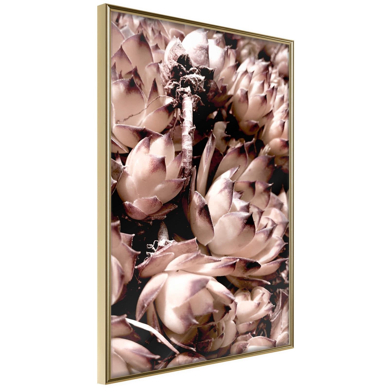 Inramad Poster / Tavla - Autumnal Flowers-Poster Inramad-Artgeist-20x30-Guldram-peaceofhome.se