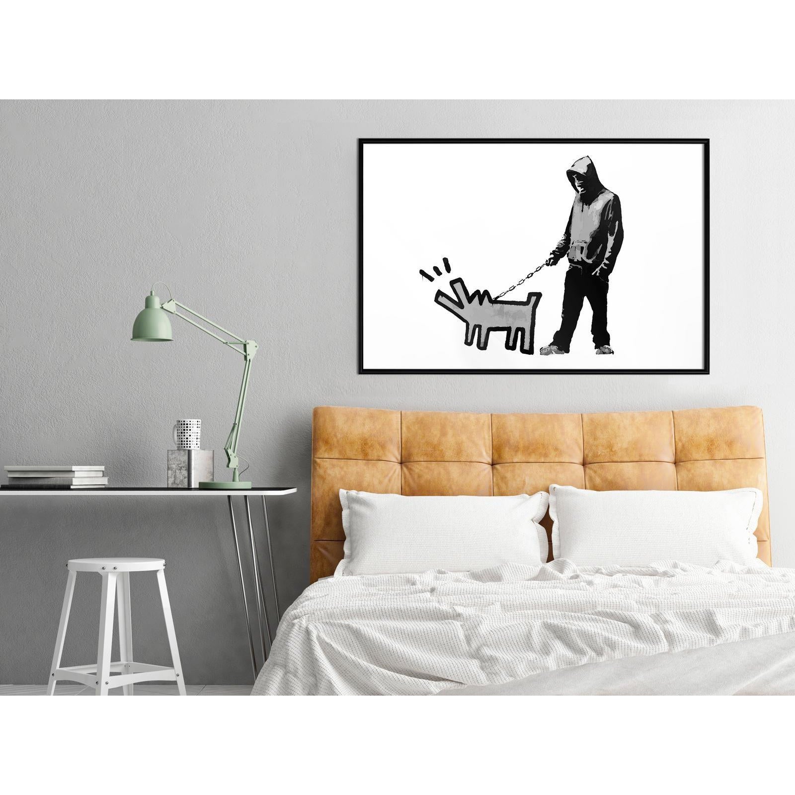 Inramad Poster / Tavla - Banksy: Choose Your Weapon-Poster Inramad-Artgeist-peaceofhome.se